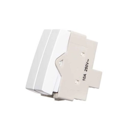 Módulo Sleek Interruptor Duplo Paralelo Branco 17840 - Margirius
