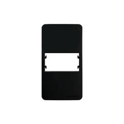 Placa Sleek Ebony para Condulete com Suporte 1 Posto 3/4 21880 - Margirius
