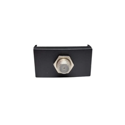Módulo Sleek Clean Tomada TV Coaxial Preto Fosco Ebony 17065 - Margirius