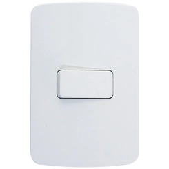 Conjunto B3 Interruptor Paralelo 1 Tecla Branco 19476 - Margirius