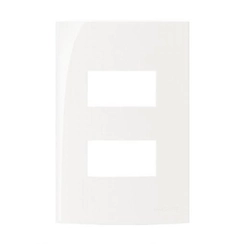 Placa Sleek 2x4 2 Postos Separados Branco 16036 - Margirius