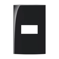 Placa Sleek Ebony 2x4 1 Posto Horizontal 15916 - Margirius