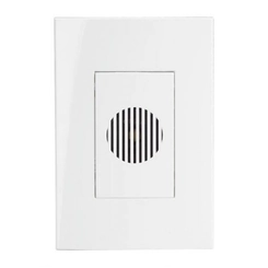 Conjunto Sleek Campainha Eletrônica Dindon Bivolt Branco 17049 - Margirius