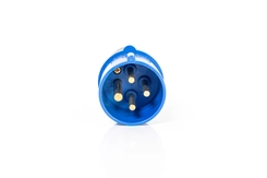 Plugue Industrial 3P+T 16A 220V 9H Azul IP44 PLS-4079 - Soprano