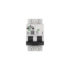 Disjuntor DIN Bifásico Curva-C 40A 3kA 05121.7040.21 - Soprano