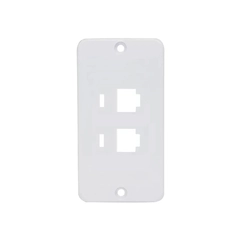 Tampa para Condulete PVC 2 RJ45 1/2 a 3/4 Branco - Masster