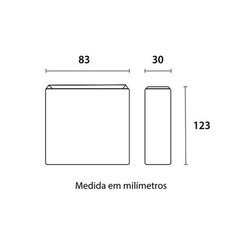 Luminária LED Arandela Externa Mince Preto 4W 6500K IP65 20456016 - Blumenau
