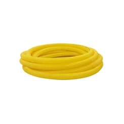Mangueira Corrugada PVC Amarela 1 Rolo 25m - Amanco