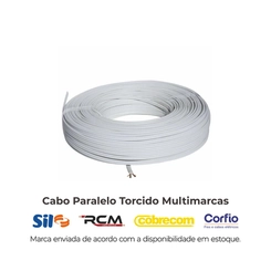 Fio Paralelo Torcido 2 X 1,50mm Branco - Carretel