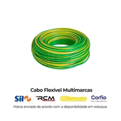 Cabo Flexível 6,00mm 750V Verde/Amarelo - Carretel