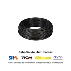 Fio Sólido 4,00mm Preto - Carretel