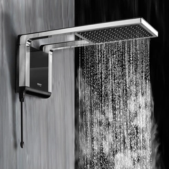 Chuveiro Acqua Storm Ultra 220V 7800W Preto Cromado 7510054 - Lorenzetti