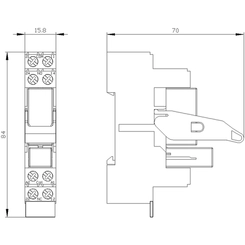 Borne Relé 2NA/NF 220VCA LZSRT4A4T30 - Siemens