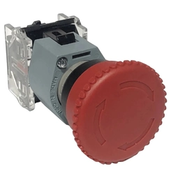 Botão 3SB7 Emergência 1NF Girar/Soltar 3SB7130-1HB20-1CA0 - Siemens