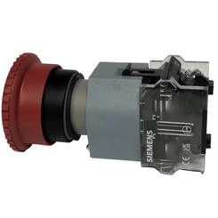 Botão 3SB7 Emergência 1NF Girar/Soltar 3SB7130-1HB20-1CA0 - Siemens