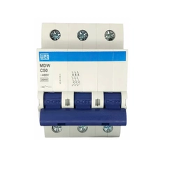 Disjuntor DIN Trifásico Curva-C 50A 3kA MDW-C50-3 10076457 - WEG
