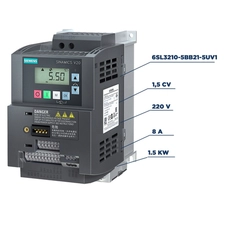 Inversor 2CV 220V 7,8A 1,5kW V20 6SL3210-5BB21-5UV1 - Siemens
