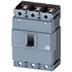 Disjuntor Trif CX Mold Fixo 250A 36KA 380V 3VM1225-4ED32-0AA0 - Siemens