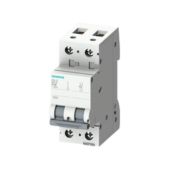 Disjuntor DIN Bifásico Curva-C 50A 5SL1250-7MB - Siemens