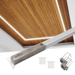 Perfil Embutir 36 X 27,5mm 2 Metros Branco Fosco