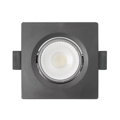 Painel LED Spot Embutir Quadrado Dicroica Preto 3W 6500K Móvel