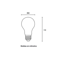 Lâmpada LED Bulbo 9W 4000K Biv 03097014 - Blumenau