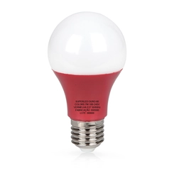 Lâmpada LED Bulbo 7W Vermelha Bivolt