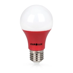Lâmpada LED Bulbo 7W Vermelha Bivolt