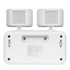 Luminária de Emergência LED 2 Faróis 1200 Lúmens