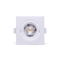 Spot LED Embutir Quadrado Dicroica 3W 3000K Móvel - Intral