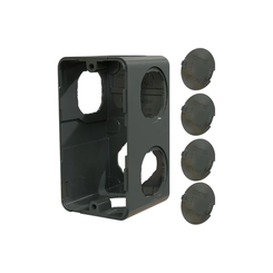Condulete Pvc Cinza Múltiplo 1/2 - 3/4 Lpc6 - 10/15 Wetzel