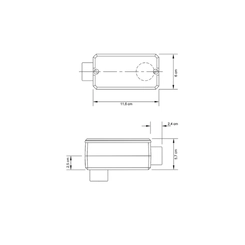 Condulete S/Rosca Tipo LB 1 C/Tampa 56103/093 - Tramontina