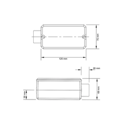 Condulete c/Rosca Tipo E 1.1/4 c/Tampa c/Ved BSP 56102/084 - Tramontina