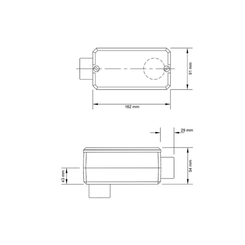 Condulete c/Rosca Tipo LB 2 c/Tampa c/Ved BSP 56103/086 - Tramontina