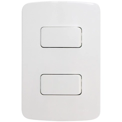Conjunto B3 Interruptor Simples + Paralelo 10A Branco 19471 - Margirius