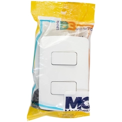 Conjunto B3 Interruptor Simples + Paralelo 10A Branco 19471 - Margirius