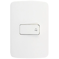 Conjunto B3 Pulsador Campainha Branco 19468 - Margirius