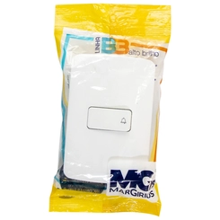 Conjunto B3 Pulsador Campainha Branco 19468 - Margirius
