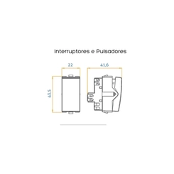 Módulo B3 Interruptor Paralelo 10A Branco 19404 - Margirius