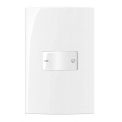 Conjunto Sleek Interruptor Bipolar Simples 25A Branco 15753 - Margirius