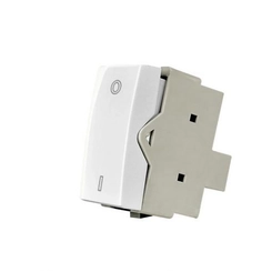Módulo Sleek Interruptor Bipolar Simples 10A Branco 16056 - Margirius