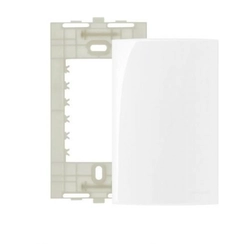 Placa Sleek 2x4 Cega com Suporte Branco 16027 - Margirius