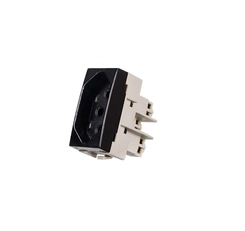Módulo Sleek Clean Tomada 2P+T 10A Preto Fosco Ebony 16817 - Margirius