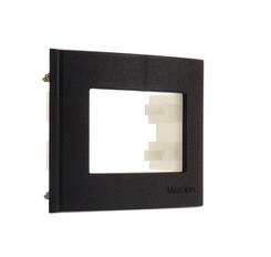 Placa Sleek Clean com Suporte para Móvel Preto Fosco Ebony 15748 - Margirius
