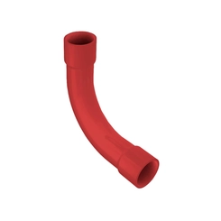 Curva 90° PVC com Bolsa 1 Vermelho - Masster