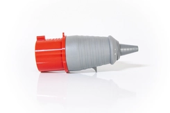Plugue Industrial 3P+T 32A 380V 6H Vermelho IP44 PLS-4276 - Soprano