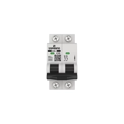 Disjuntor DIN Bifásico Curva-C 25A 3kA 05121.7025.21 - Soprano
