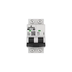Disjuntor DIN Bifásico Curva-C 32A 3kA 05121.7032.21 - Soprano