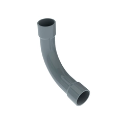 Curva 90° PVC com Bolsa 3/4 Cinza - Masster