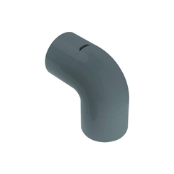 Cotovelo 90° com Janela PVC 1 Cinza - Masster